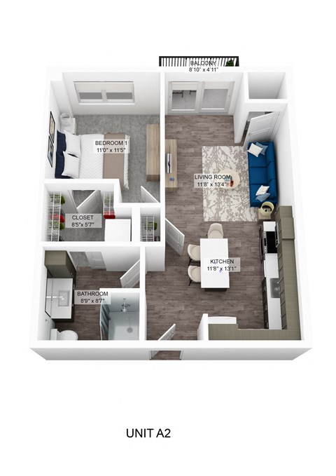 unit a2 floor plan the  750 sq ft